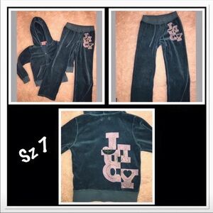 Girls Velour Juicy Couture TrackSuit Sz 7